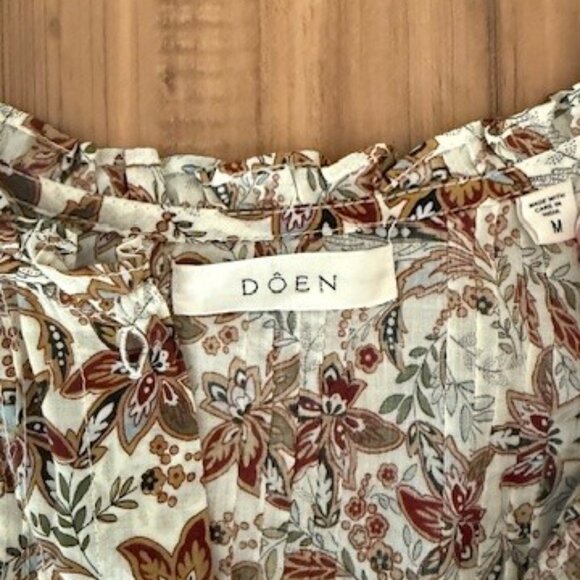 Dôen MILLIE TOP -- BLANC NARCISSUS FLORAL - Picture 5 of 7